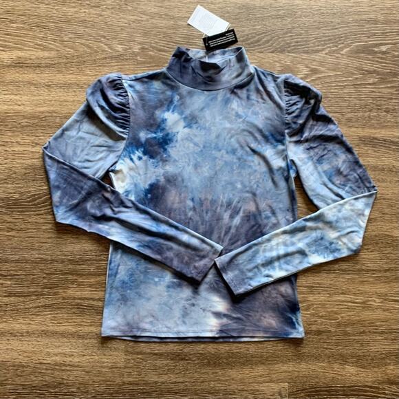 Derek Heart Blue TieDye Top Size Small - Picture 7 of 11